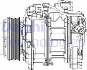 Delphi CS20501 - Kompressor,kliimaseade epood.avsk.ee