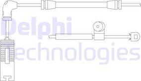 Delphi LZ0150 - Hoiatuskontakt, piduriklotsi kulumine epood.avsk.ee