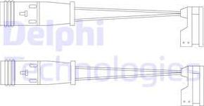 Delphi LZ0185 - Hoiatuskontakt, piduriklotsi kulumine epood.avsk.ee