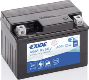 Exide AGM12-4 - AKU EXIDE 12V AGM 4Ah 50AEN 113x70x85 epood.avsk.ee