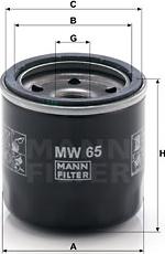 Mann-Filter MW 65 - Õlifilter epood.avsk.ee