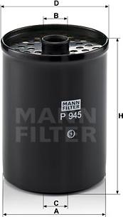 Mann-Filter P 945 x - Kütusefilter epood.avsk.ee