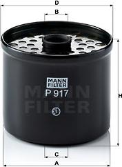 Mann-Filter P 917 x - Kütusefilter epood.avsk.ee