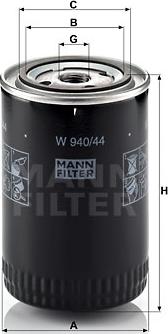 Mann-Filter W 940/44 - Õlifilter epood.avsk.ee