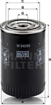 Mann-Filter W 940/66 - Õlifilter epood.avsk.ee