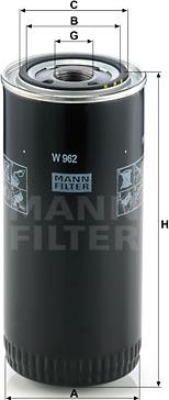 Mann-Filter W 962 - Õlifilter epood.avsk.ee