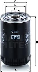 Mann-Filter W 9069 - Õlifilter epood.avsk.ee