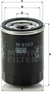 Mann-Filter W 610/9 - Õlifilter epood.avsk.ee