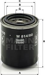 Mann-Filter W 814/80 - OLIFILTER epood.avsk.ee