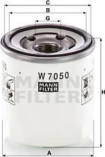 Mann-Filter W 7050 - Õlifilter epood.avsk.ee