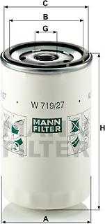 Mann-Filter W 719/27 - Õlifilter epood.avsk.ee