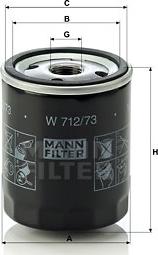 Mann-Filter W 712/73 - Õlifilter epood.avsk.ee