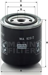 Mann-Filter WA 923/2 - Jahutusvedeliku filter epood.avsk.ee