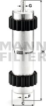 Mann-Filter WK 6008 - Kütusefilter epood.avsk.ee