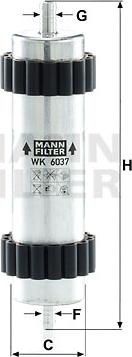 Mann-Filter WK 6037 - Kütusefilter epood.avsk.ee
