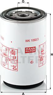 Mann-Filter WK 1060/3 x - Kütusefilter epood.avsk.ee
