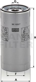 Mann-Filter WK 1080/7 x - Kütusefilter epood.avsk.ee