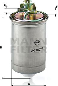 Mann-Filter WK 842/4 - Kütusefilter epood.avsk.ee
