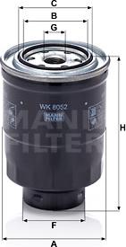 Mann-Filter WK 8052 z - Kütusefilter epood.avsk.ee