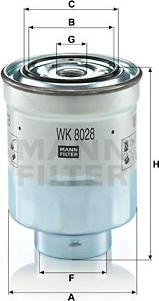 Mann-Filter WK 8028 z - Kütusefilter epood.avsk.ee