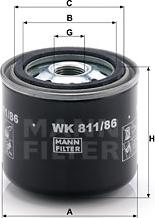 Mann-Filter WK 811/86 - Kütusefilter epood.avsk.ee