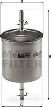 Mann-Filter WK 832/2 - Kütusefilter epood.avsk.ee