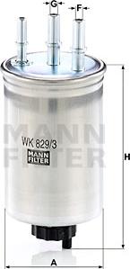 Mann-Filter WK 829/3 - Kütusefilter epood.avsk.ee