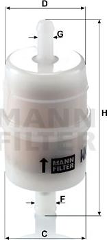 Mann-Filter WK 32/6 - Kütusefilter epood.avsk.ee