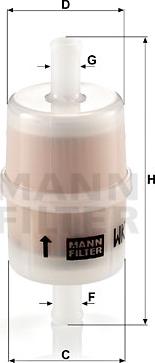Mann-Filter WK 32/7 - Kütusefilter epood.avsk.ee