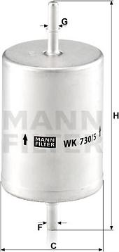 Mann-Filter WK 730/5 - Kütusefilter epood.avsk.ee