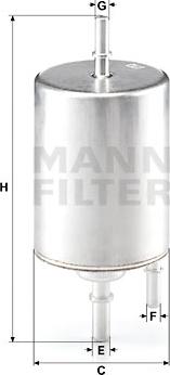 Mann-Filter WK 720/4 - Kütusefilter epood.avsk.ee