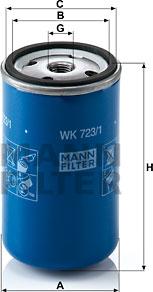 Mann-Filter WK 723/1 - Kütusefilter epood.avsk.ee