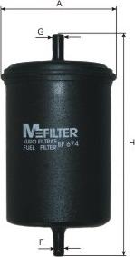 Mfilter BF 674 - Kütusefilter epood.avsk.ee