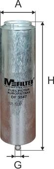 Mfilter DF 3547 - Kütusefilter epood.avsk.ee