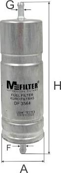 Mfilter DF 3564 - Kütusefilter epood.avsk.ee