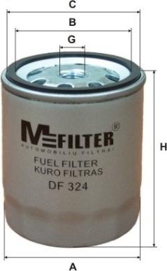 Mfilter DF 324 - Kütusefilter epood.avsk.ee