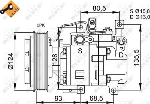 NRF 32408 - Kompressor,kliimaseade epood.avsk.ee