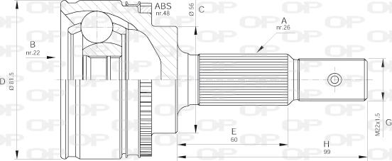 Open Parts CVJ5587.10 - Liigendlaager, veovõll epood.avsk.ee