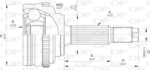 Open Parts CVJ5617.10 - Liigendlaager, veovõll epood.avsk.ee