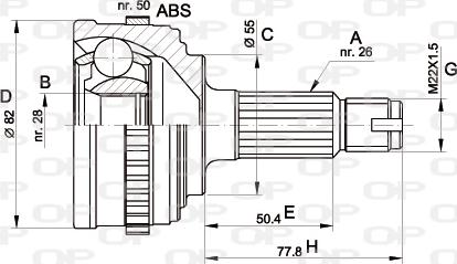Open Parts CVJ5296.10 - Liigendlaager, veovõll epood.avsk.ee