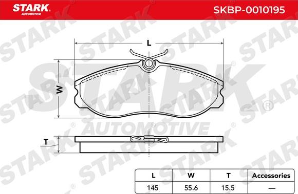 Stark SKBP-0010195 - Piduriklotsi komplekt,ketaspidur epood.avsk.ee