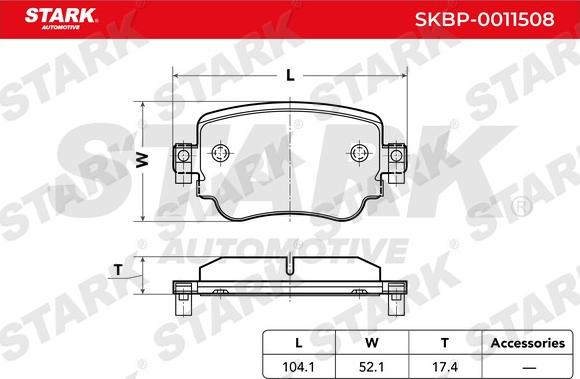 Stark SKBP-0011508 - Piduriklotsi komplekt,ketaspidur epood.avsk.ee