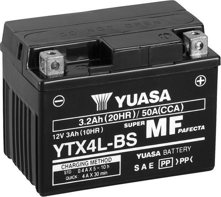 Yuasa YTX4L-BS - Käivitusaku epood.avsk.ee